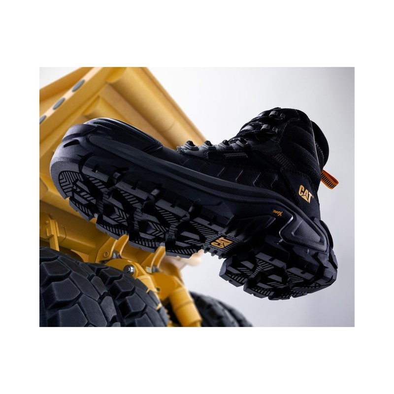 Caterpillar Men's Invader Max Waterproof Composite Toe Ankle Boot, Gargoyle,