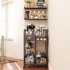 keomaisyto Coffee Cart with Storage Drawer, Coffee Bar Cabinet with