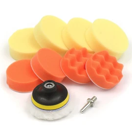 Polishing Attachment Cordless Screwdriver Kit, 31 Pieces Sponge Polishing Pad Set, 80 mm Polishing Sponges Polishing Fur Polishing Set Polishing Plate for Polishing Attachment Cordless Screwdriver