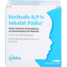 Cooking Salt 0.9% Inhalate Paedia Ampoules 20 x 2.5 ml
