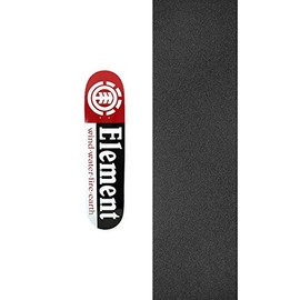 Element Skateboards Section Skateboard Deck - 8" x 31.75" with Black Magic Black Griptape - Bundle of 2 Items