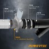 POWERTEC 70325 Blast Gate 2-1/2 Inch, w/Anti Clog and Air