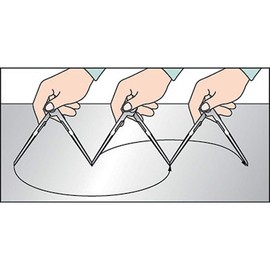 TRUSCO(トラスコ) 本鋼製コンパス 長さ150 円直径230 PC-150