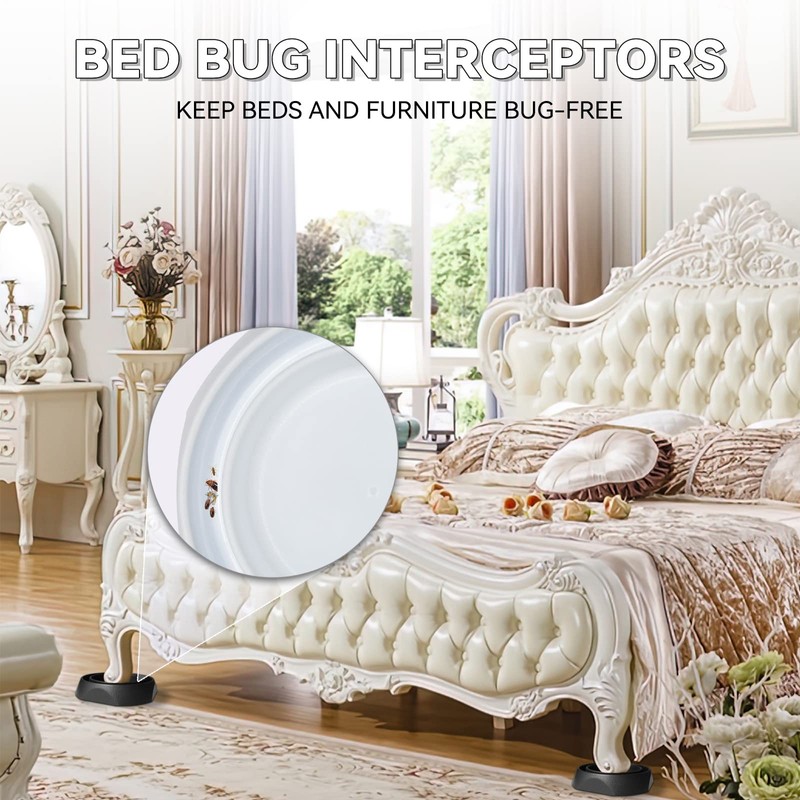 Bed Bug Interceptors with Anti Skid Pads | Bed Bug