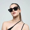 WDZAYXC Vintage Rectangular Sunglasses for Women Men Chunky Rectangle Sunglasses