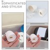 ARTIBETTER Toilet Bowl Bolt Covers 6pcs Round Plastic Caps White