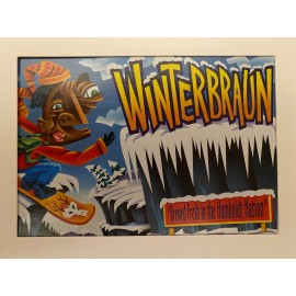 Humboldt Lost Coast Brewery & Cafe WINTERBRAUN Framed Beer Art Snowboard Eureka