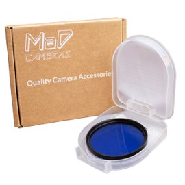 MaD Cameras 49mm Blue Full Colour Correction Camera Lens Filter ideal for for Black and White Photography