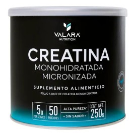 Creatina Monohidratada Micronizada en Polvo Valara  Alta Pureza Certificada  Con Scoop Dosificador - Creatine Monohydrate Pre Entreno - Platinum -... 