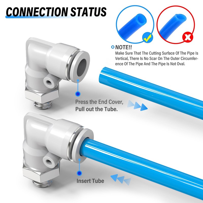 TAILONZ PNEUMATIC Angle with Male Thread 4 mm x M5