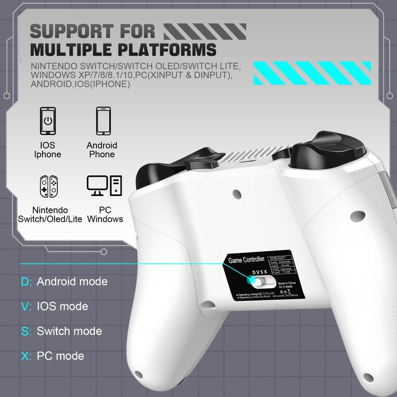 Diswoe Controller for Switch/Switch Lite/OLED Switch, PRO Alarm Controller with