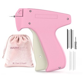 Stitch Gun for Clothes, Portable Quick Stitch Sewing Gun for Pants Skirts Dresses Shirt, Mini Tagging gun for clothing, Handheld Hemming Guns Fixer Kit with 2000 Micro Fasteners 2 Needles (Pink)