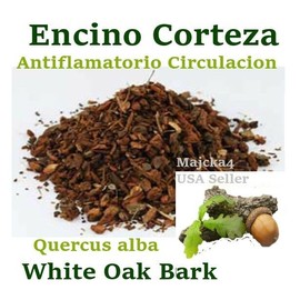 majcka4 Encino Corteza 1 LIBRA Hierbas White Oak Bark Quercus alba 1 POUND Herbs Tea