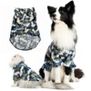ICEMOOD Dog Shirts Japanese Kimono-Inspired Fashion with Crane Gold Foiling