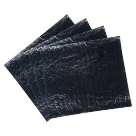 Restaurantware-Foil Lux 14 x 16 Inch Sandwich Wraps, 500 Insulated Food Basket Liners - Disposable, Pre Cut, Black Aluminum Deli Wraps, For Serving Appetizers, Meals, Or Sandwiches