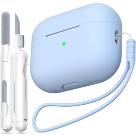 MHYALUDO for Airpods Pro 2 Case with Cleaner Kit,Soft Silicone Cover