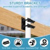 Post Tubes Mounting Bracket, 2-Packs Adjustable Solar Mounting Bracket Fence