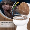 Round Toilet Seat Molded Wood Toilet Seat with Quietly Close