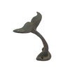 Wowser Green Whale Tail Cast Iron Wall Hook, 4 3/4