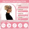 Benehair Human Hair Bun Tousled Updo Elastic Hair Bun Hairpiece