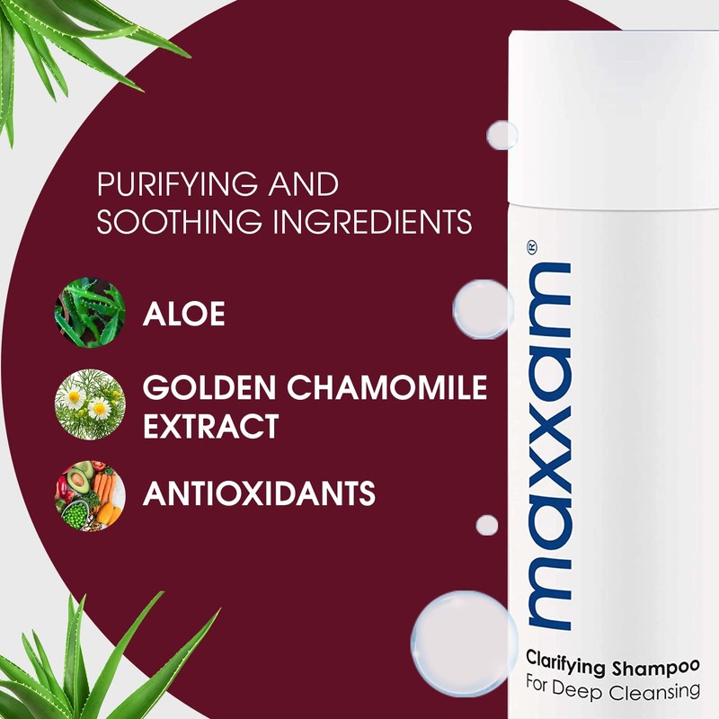 Maxxam Clarifying Shampoo for Color Treated Hair, Deep Cleansing Shampoo