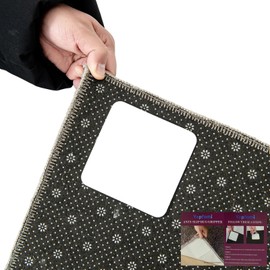 Yepfomi (4 Pack) Rug Gripper for Hardwood Floors No Damage, Carpet Tape for Area Rugs Reusable Kitchen Non Slip Rug Pads (4)