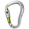 EDELRID Unisex - Adult HMS Bullet PermaLock Carabiner, Silver, One