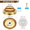 PATIKIL 304 Stainless Steel Round Recessed Sliding Door Pull Concealed
