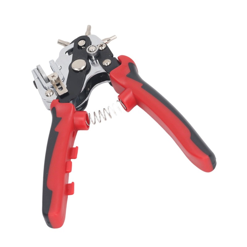 Leather Hole Punch 6 Holes 360 Degree Rotating Adjustable Margin