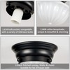 youngrender Black Schoolhouse Light Fixture Ceiling, 9 Inch Hallway Semi