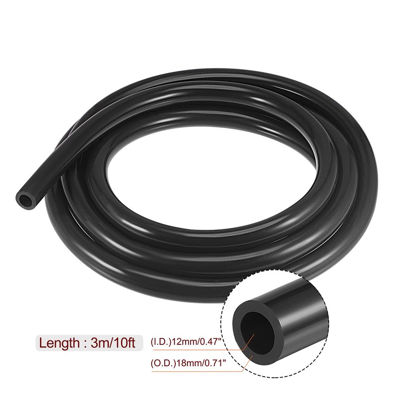 MECCANIXITY Vacuum Silicone Tubing Hose 1/2" ID 1/8" Wall Thick