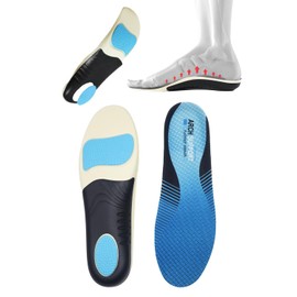 足裏アーチサポートインソール｜土踏まずをしっかり支える矯正インソール (青, 27.5-28cm)