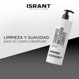 Shampoo Matizador Cobrizo para Cabello Rubios y Rojizos | Intensifica Color Cobrizo - Elimina Tonos Naranjas | Completa Neceser de Viaje - Baño Accesorios | Cuidado del Cabello Teñido 480ml