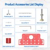 Shelf Pin jig, 2 in 1 Hinge Jig Self-Contained Clamping