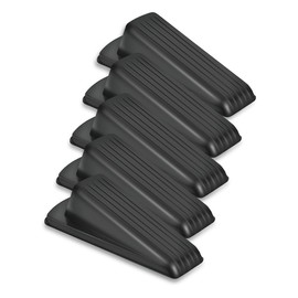 5pcs Big Rubber Doorstop Wedge Suitable for All Floors Non-Scratching and Anti-Slip Design