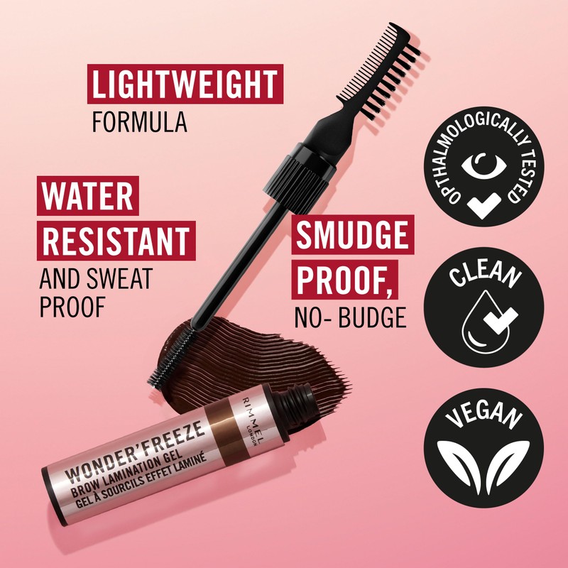 Rimmel London Wonder'Freeze Augenbrauen Gel 003 Medium Brown, 6g