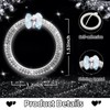 3leavtrees Car Engine Start Button Cover - Blue Love Butterfly