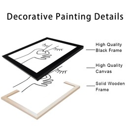 Framed Black and White Bathroom Wall Art Funny Bathroom Wall Decor Signs Bad Smell Toliet Print Painting Decor Artwork for Bathroom