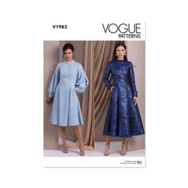 VOGUE PATTERNS V1983U5 Women's Dresses U5 (16-18-20-22-24)