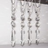 Yapicoco Shower Curtain Hooks Rings for Bathroom, 12PCS Gemstone Crystal