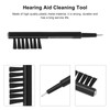 20Pcs Hearing Amplifier Cleaning Brush Multifunctional Effective Black Hearing Aid