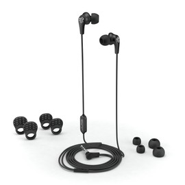 JLab Audio JBudsPRO Premium in-Ear Earbuds with Mic, Guaranteed Fit, Guaranteed for Life - Black