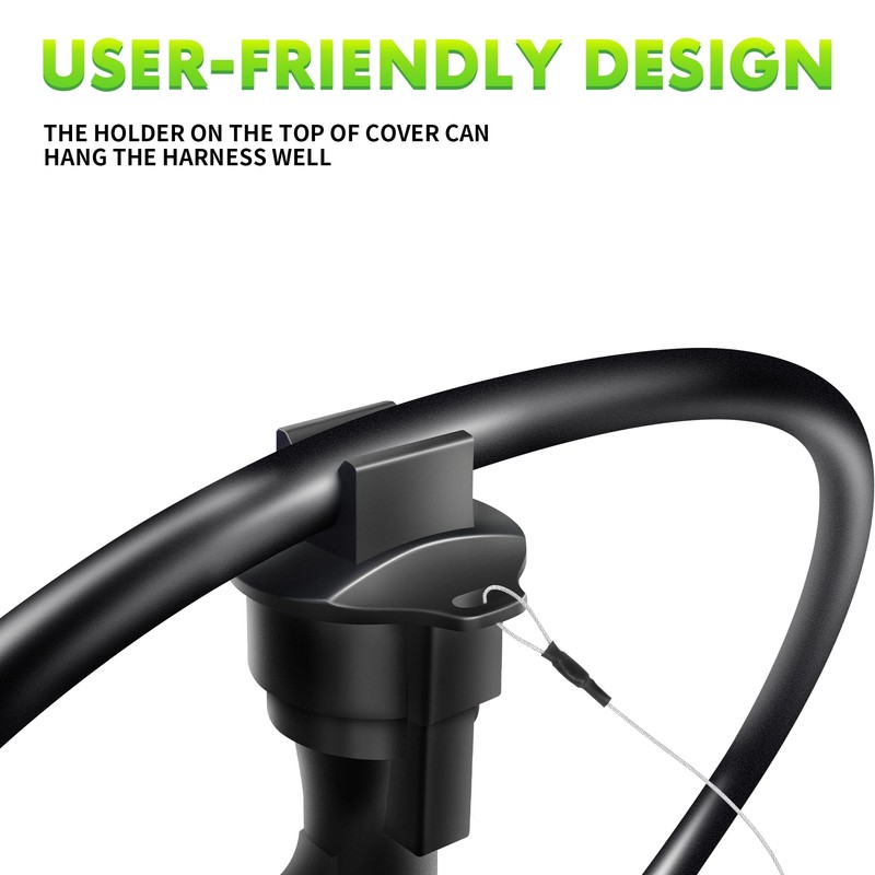 WOLFWILL 7-Way Trailer Plug Cover, 7-Pin Trailer Plug Protector Cap