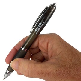 gr8ful® Pen | Black Ink Ball Point Pen for Writing or Drawing | Retractable Ergonomic Design Desk Rollerball Pen for Men, Women, Teachers & Kids | Fab Thank You Gift Jotter Pen