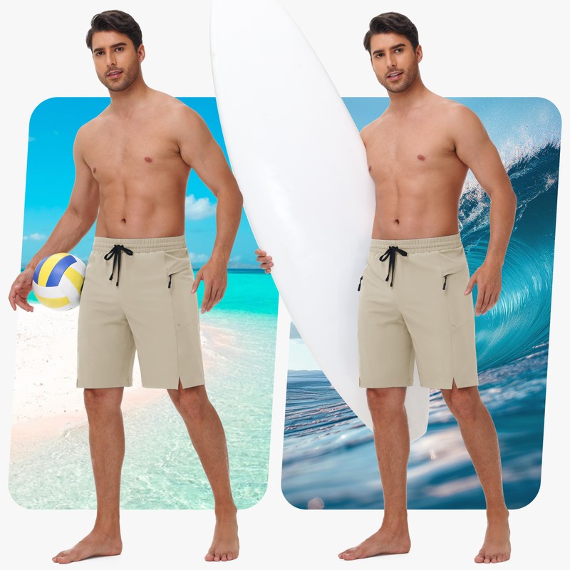 MIVEI Mens 9" Swim Trunks Board Shorts - Swimwear Bathing