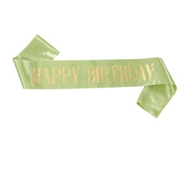 SWEETYQ Sage Green Birthday Girl Sash, Birthday Party,Accessories for Party,Birthday Party Decorations ,Its My Birthday Sash for Women Girls , Glitter (Sage Green)