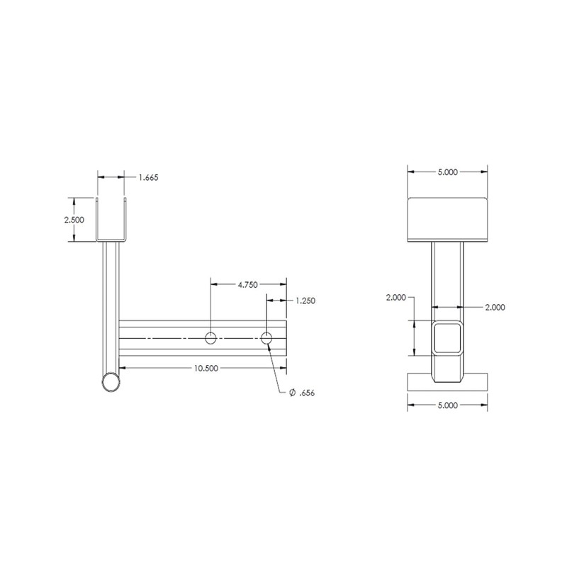 IMPACT IMPLEMENTS® ATV/UTV Garbage Can Hauler. Fits any 2" Receiver