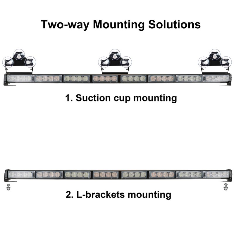 ASPL 36" 32LED Traffic Advisor Light Bar Warning Emergency Strobe