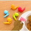 Drhob 6 pcs Exquisite Snail Shape Silicone Tea Bag Holder