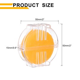 Sourcing Map Orange Beeswax Thread Wax, Sewing Thread Conditioner, Fabric Embroidery Wax, Hand Quilting Line Strengthening